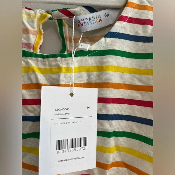 NWT Compania Fantastica Maldives print top size medium - Picture 5 of 11